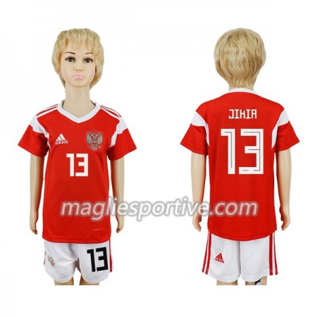 Completo Calcio Russia Jikia 13 Bambino Divisa Prima Mondiali 2018